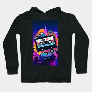 80s nostalgia cassette art Hoodie